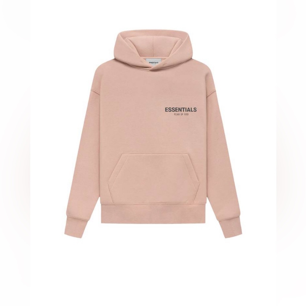 Fear of God Essentials Kids Pullover Hoodie in Matte Blush